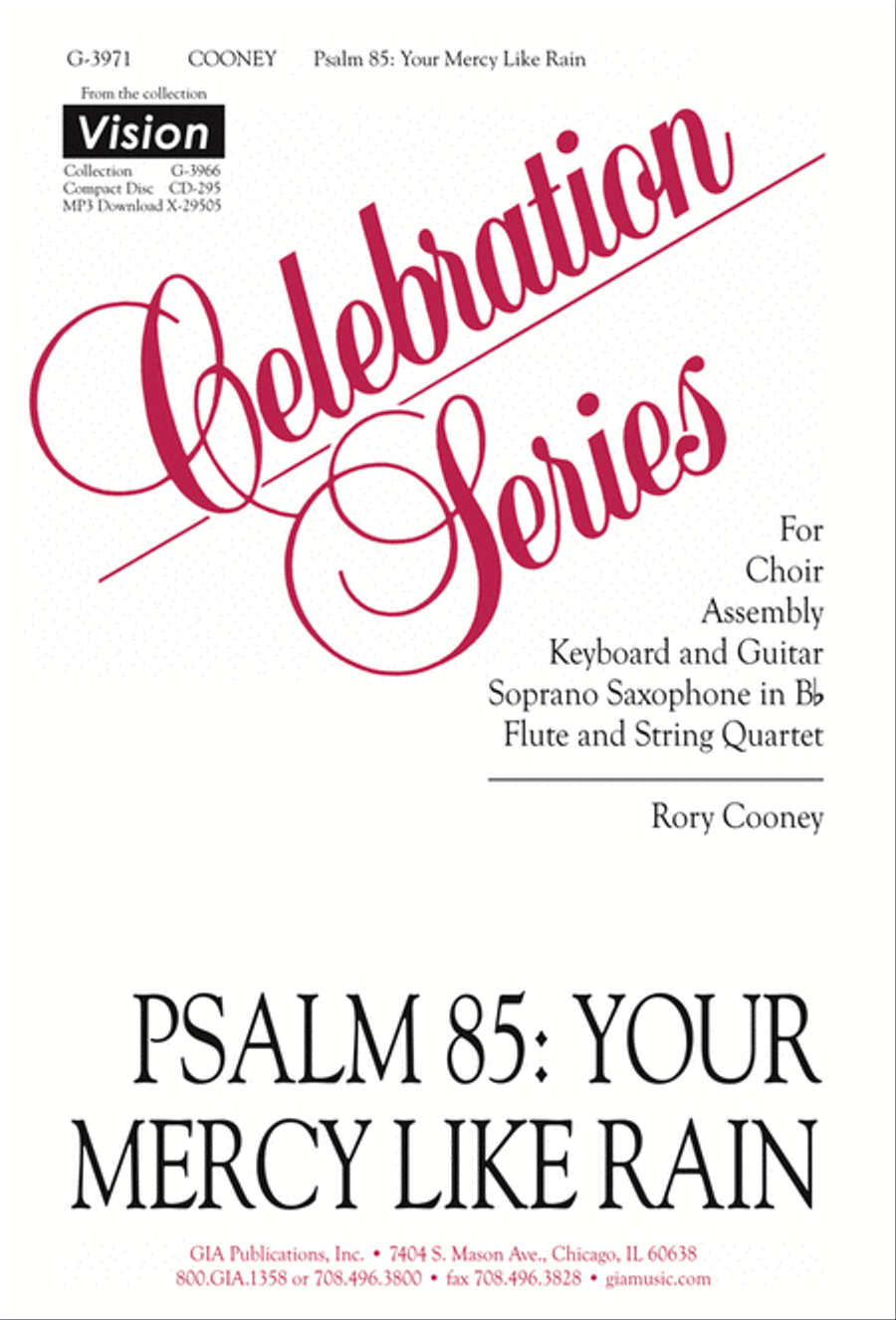 Psalm 85: Your Mercy Like Rain - Instrument edition Flute scores gallery preview page 1