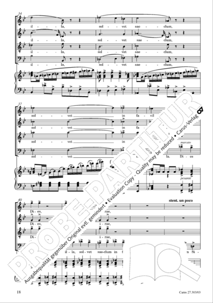 Messa da Requiem 4-Part scores gallery preview page 19