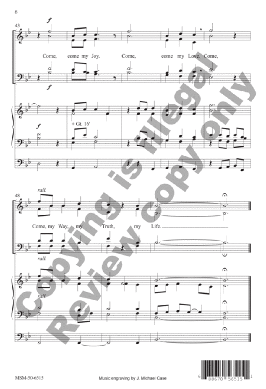 The Call 4-Part scores gallery preview page 8