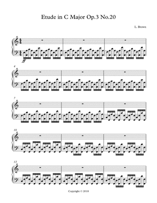 Etude in C Major Op.3 No.20