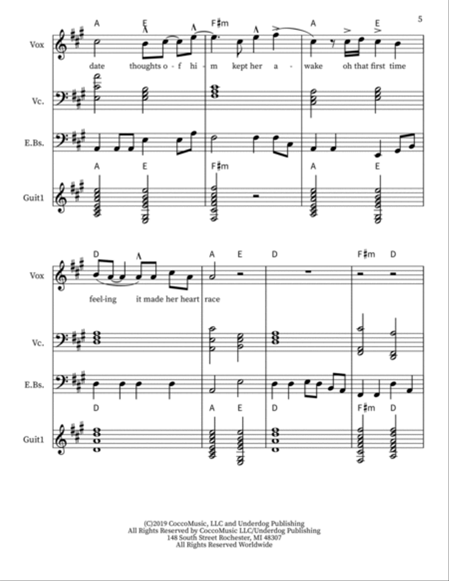 First Time Feeling Voice scores gallery preview page 5