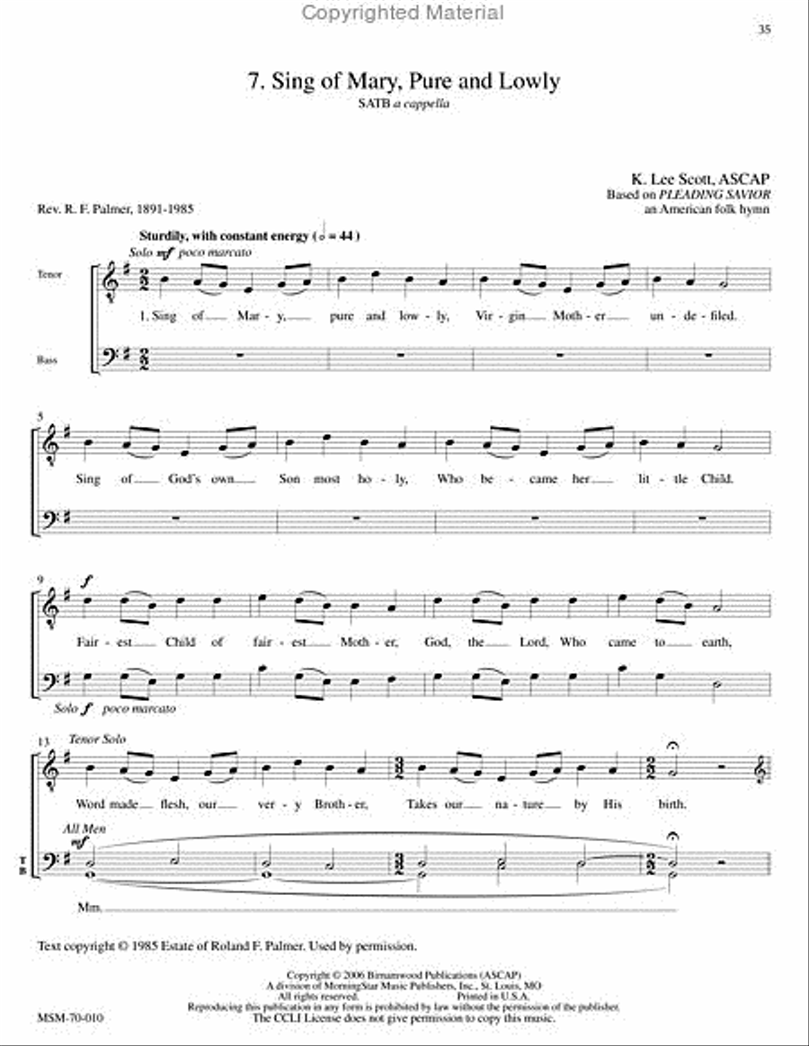 Sing the Songs of Bethlehem (Preview Pak: Score & CD)