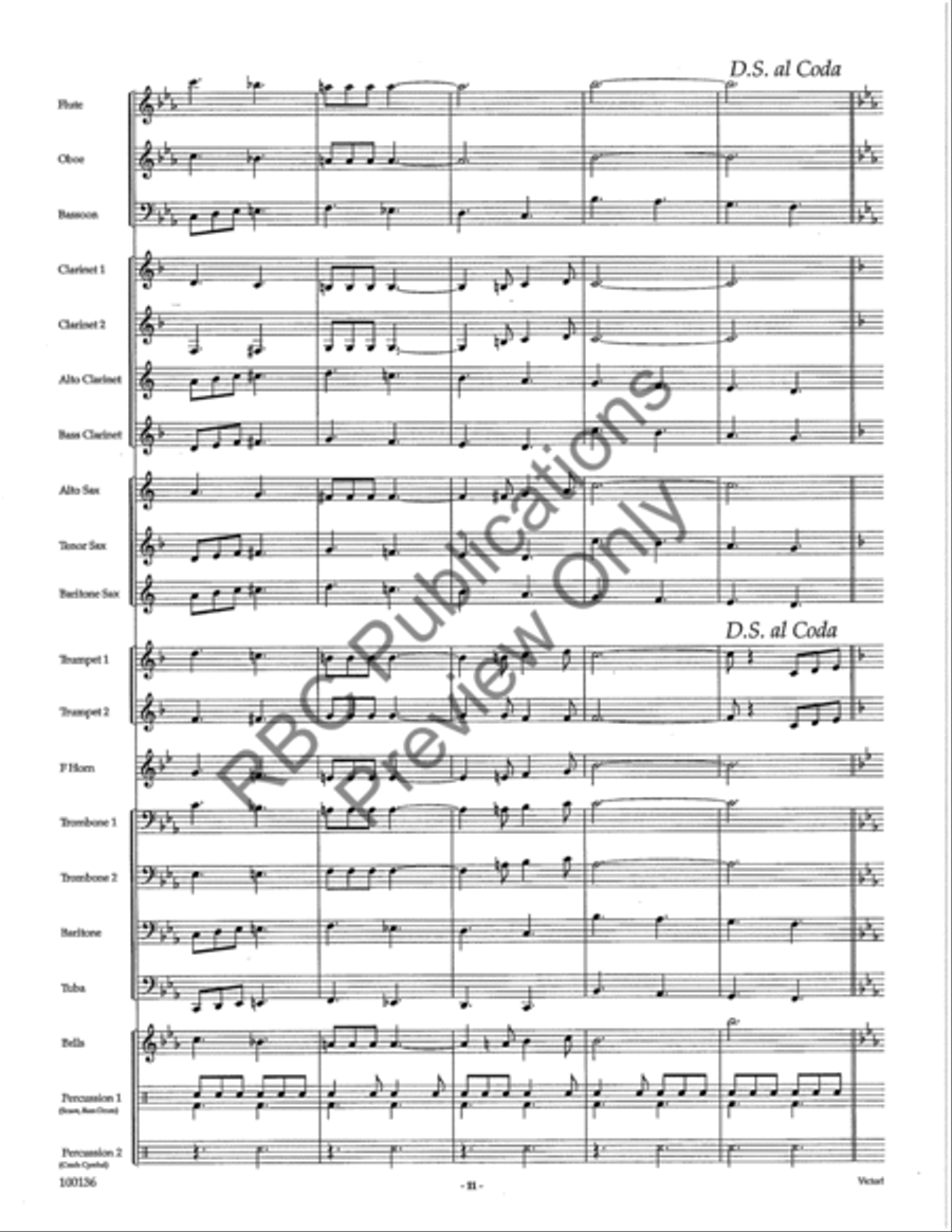 Victor (Score) Victor (Score) Concert Band scores gallery preview page 14