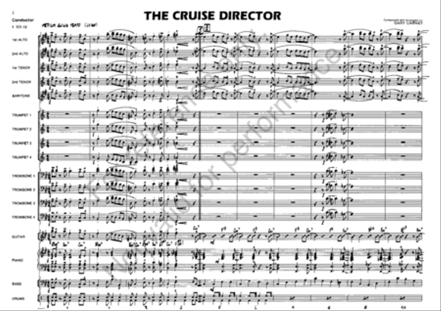 The Cruise Director The Cruise Director Jazz Ensemble scores gallery preview page 2