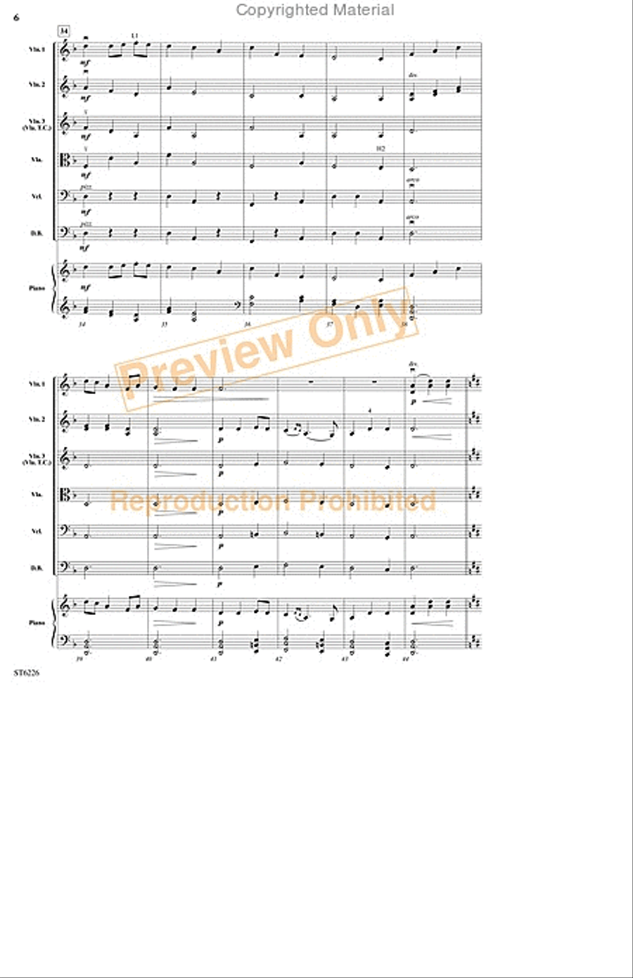 Slane String Orchestra scores gallery preview page 5