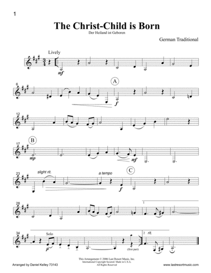 Intermediate Music for Four, Christmas - Part 4 for Bass Clarinet 73143DD