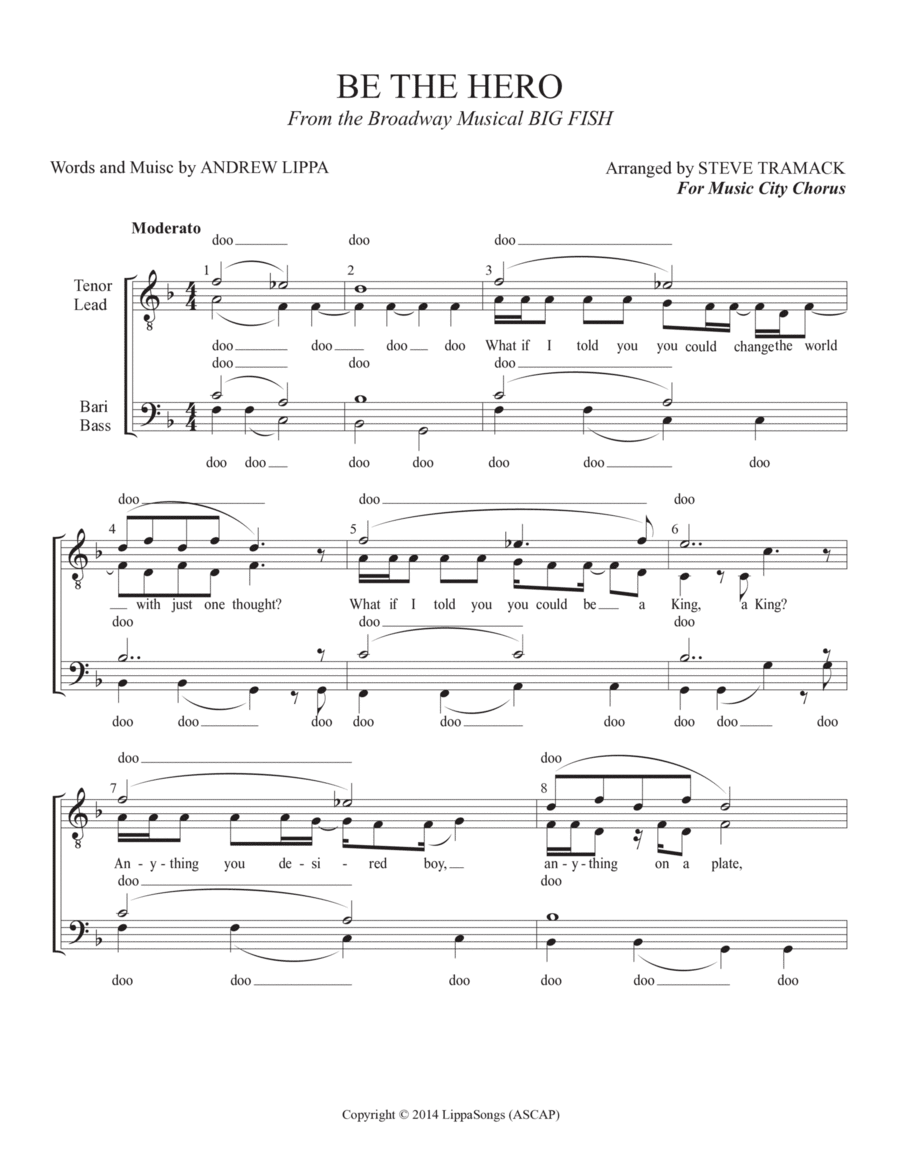 Be The Hero Be The Hero TTBB scores gallery preview page 1