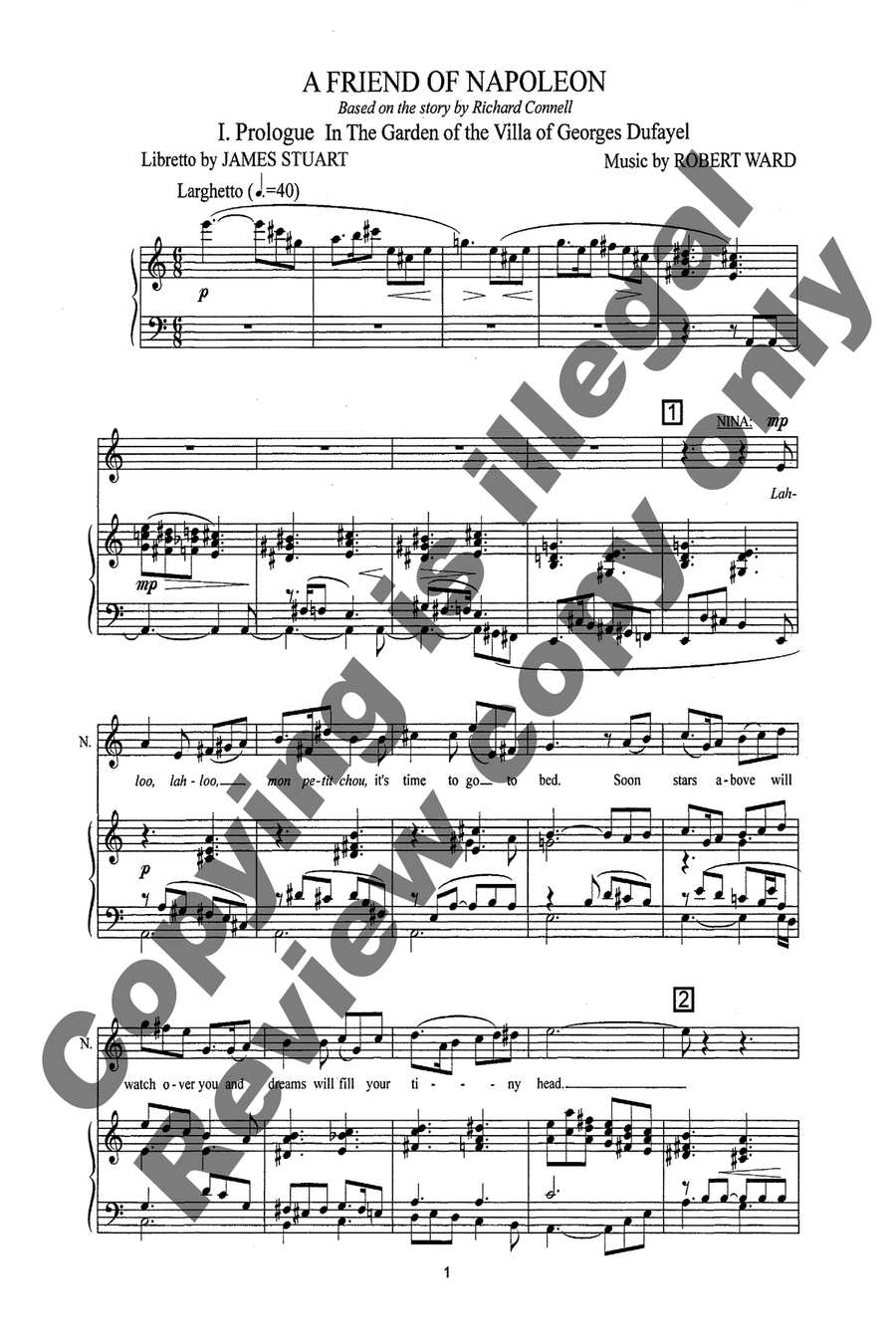 A Friend of Napoleon 4-Part scores gallery preview page 7