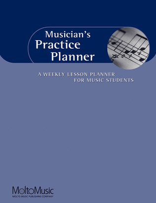 Book cover for Musician's Practice Planner