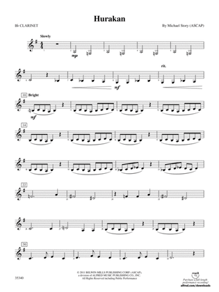 Hurakan: 1st B-flat Clarinet