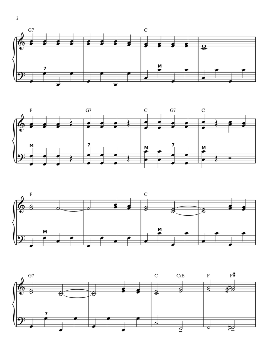 Too Fat Polka (She's Too Fat For Me) Accordion scores gallery preview page 2