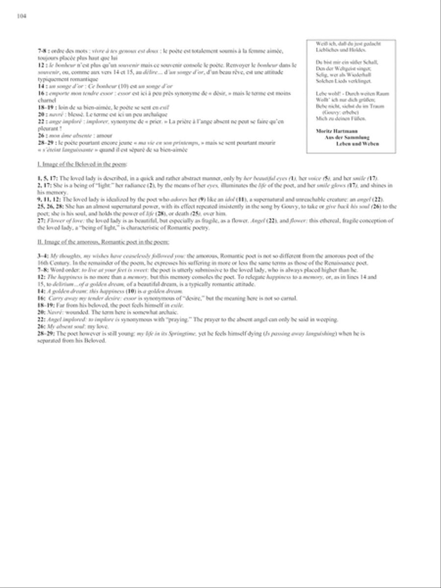 Op. 21, No. 1: À L'Absente from Songs of Gouvy, V2 Voice Solo scores gallery preview page 2