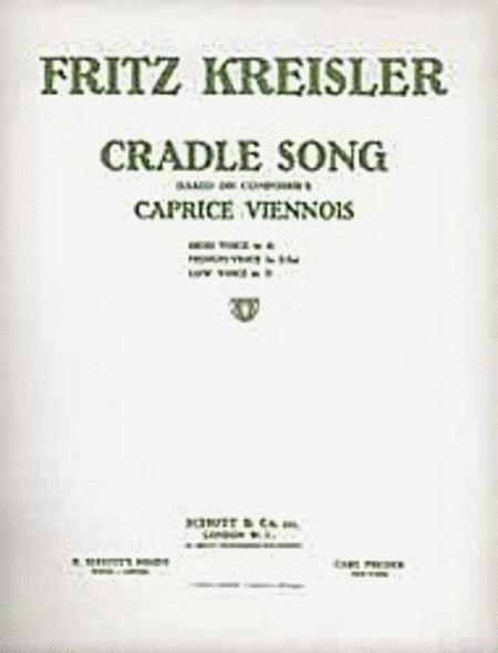 Kreisler F Cradle Song