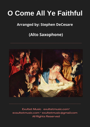 Book cover for O Come All Ye Faithful (Alto Saxophone and Piano)