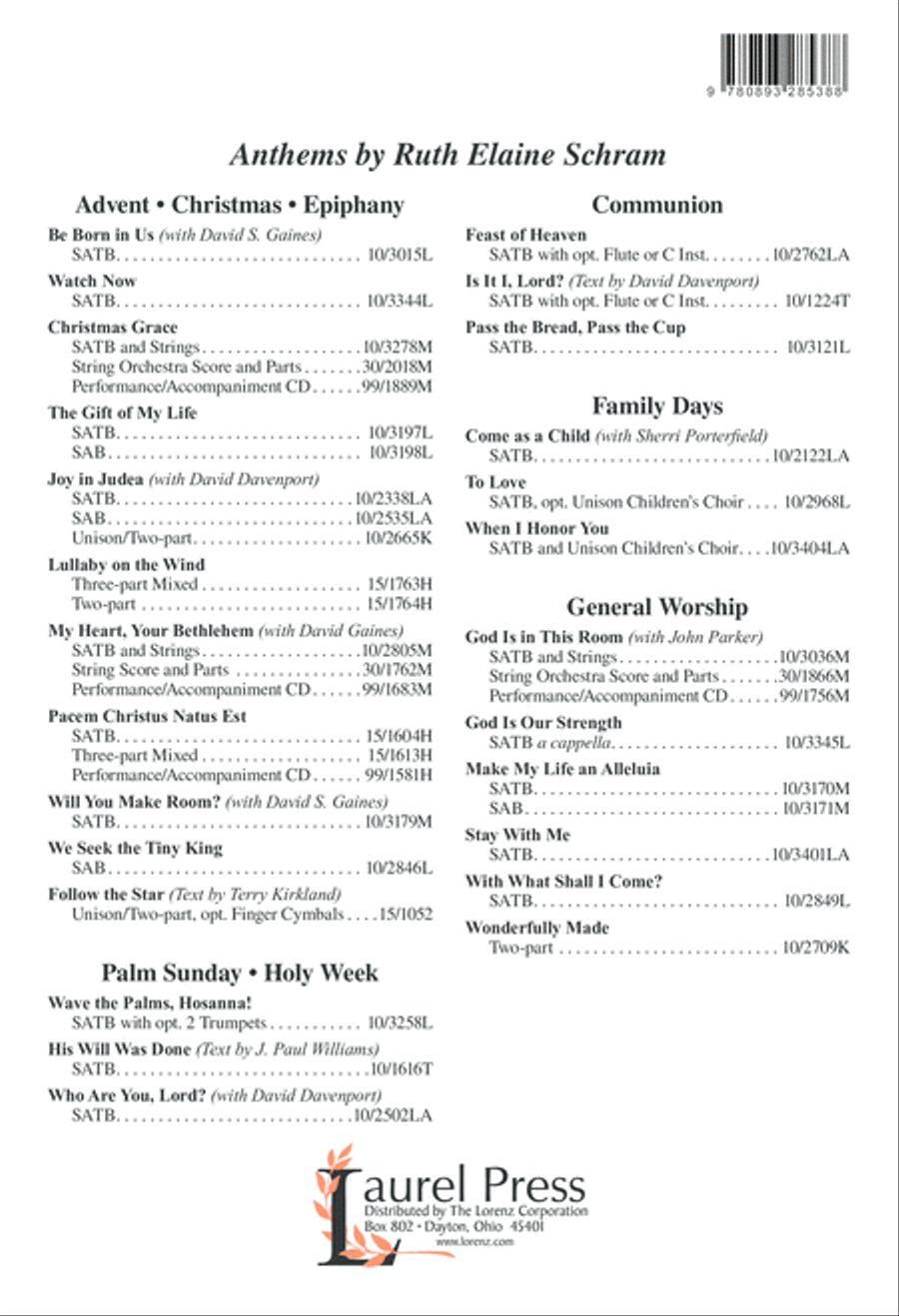 Our Hope for Years to Come 4-Part scores gallery preview page 13