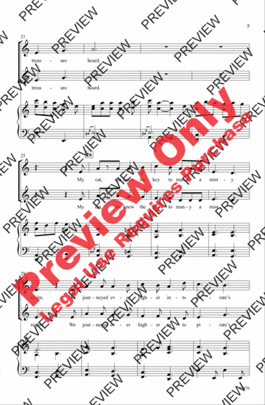 Pirates of the Cherry Tree 2-Part scores gallery preview page 5