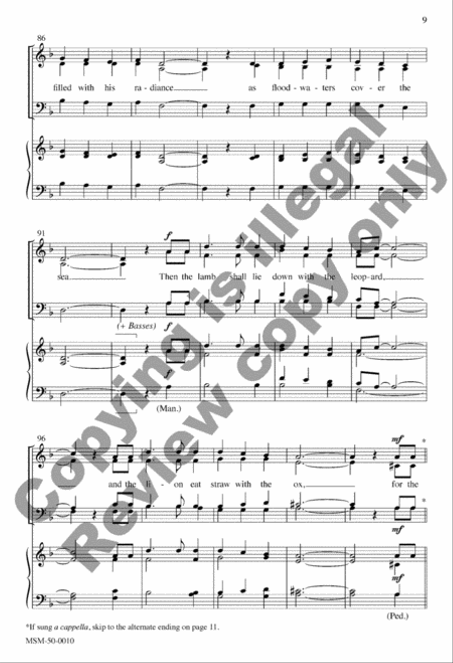 A Shoot Shall Come Forth 4-Part scores gallery preview page 8