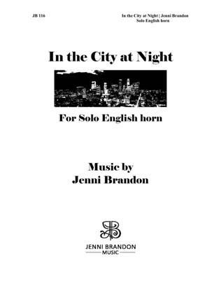 Book cover for In the City at Night for solo English horn