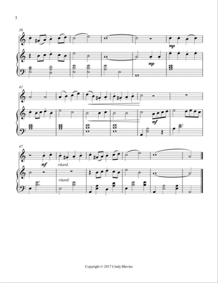 Pat-a-pan, for Harp and Violin String Duet scores gallery preview page 4