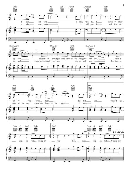Because Of You by 98 Degrees Piano, Vocal, Guitar - Digital Sheet Music