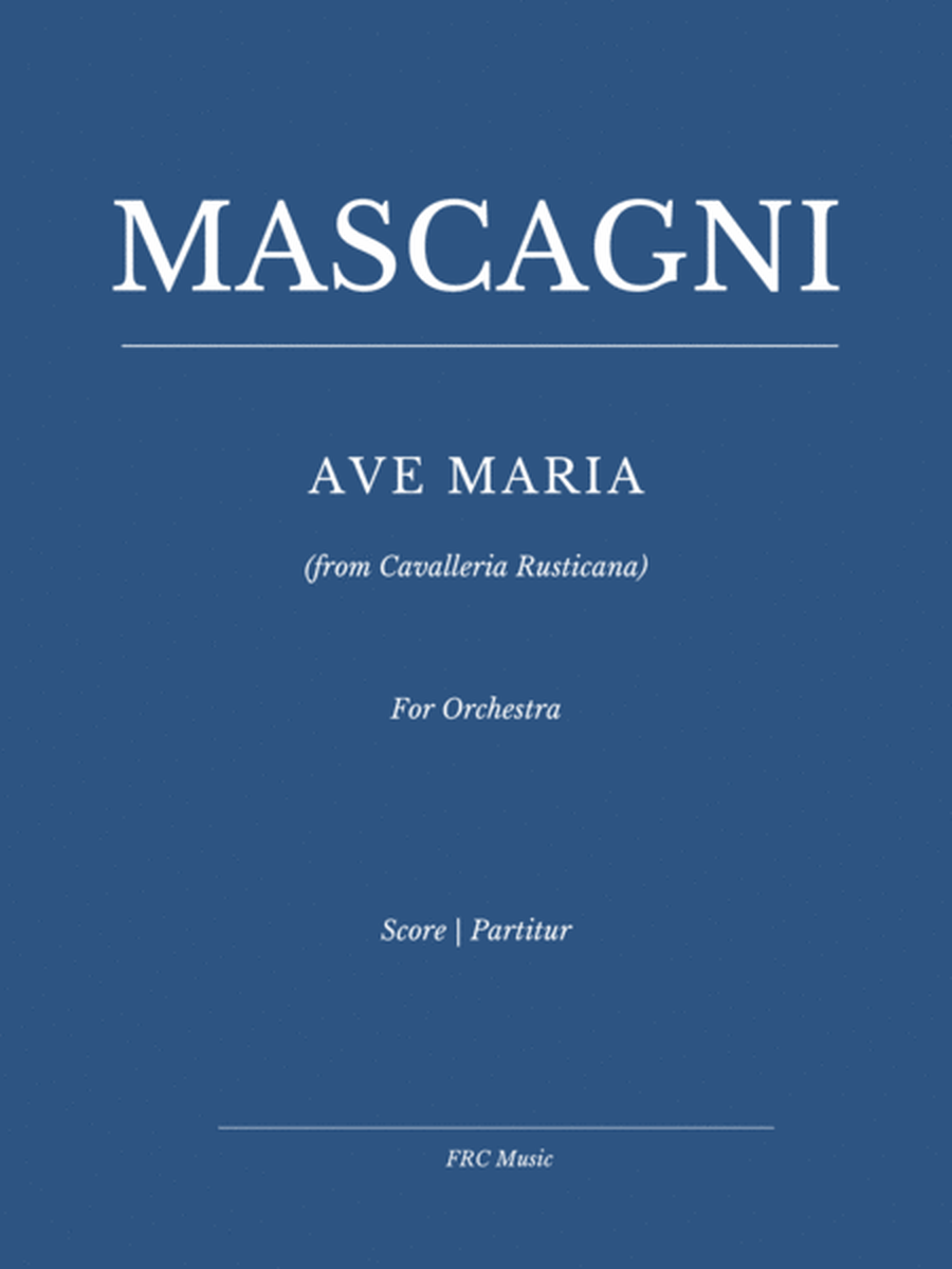 Mascagni: Ave Maria from Cavalleria Rusticana - for Soprano and Orchestra (Elina Garanca VERSION) image number null