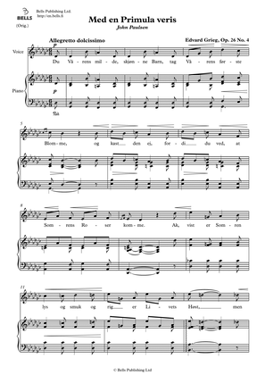 Med en Primula veris, Op. 26 No. 4