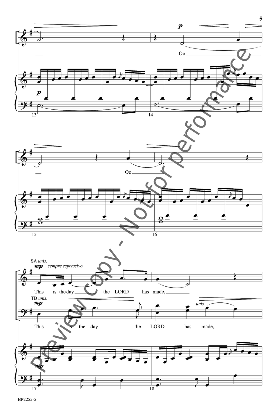 This Is The Day (Forrest) 4-Part scores gallery preview page 6