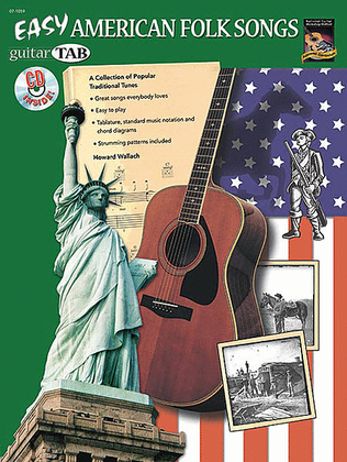 Book cover for Guitar Tab: Easy American Folk Songs (Book & Cd)