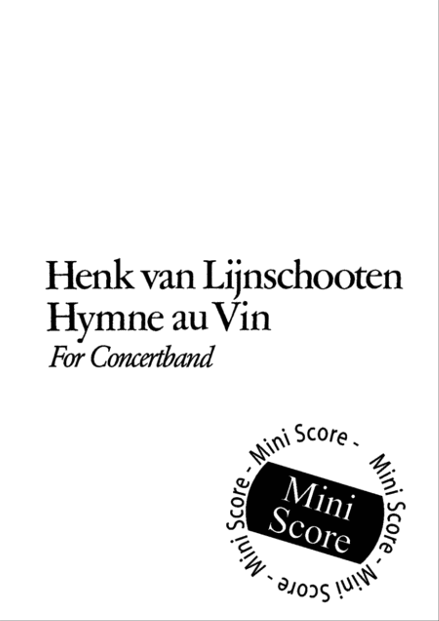 Hymne au Vin Hymne au Vin Concert Band scores gallery preview page 3