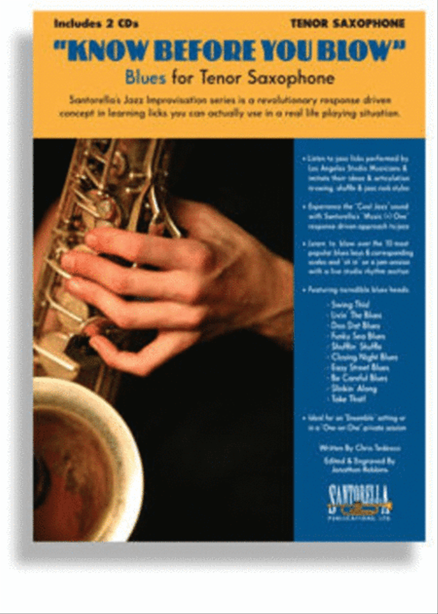 Know Before You Blow Blues Tenor Sax Book/2CDs Tenor Saxophone scores gallery preview page 1