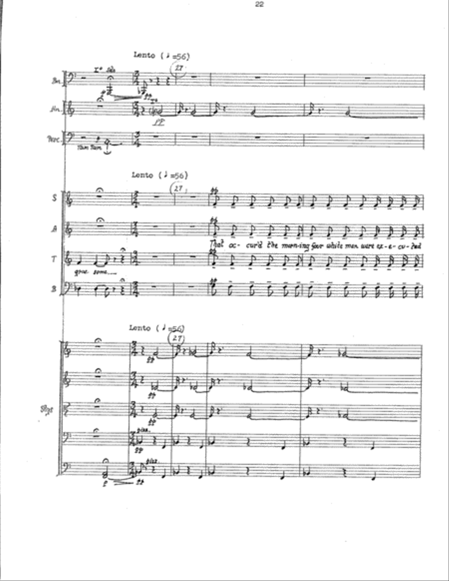 The American Mercury (Additional Full Score) Choir scores gallery preview page 12