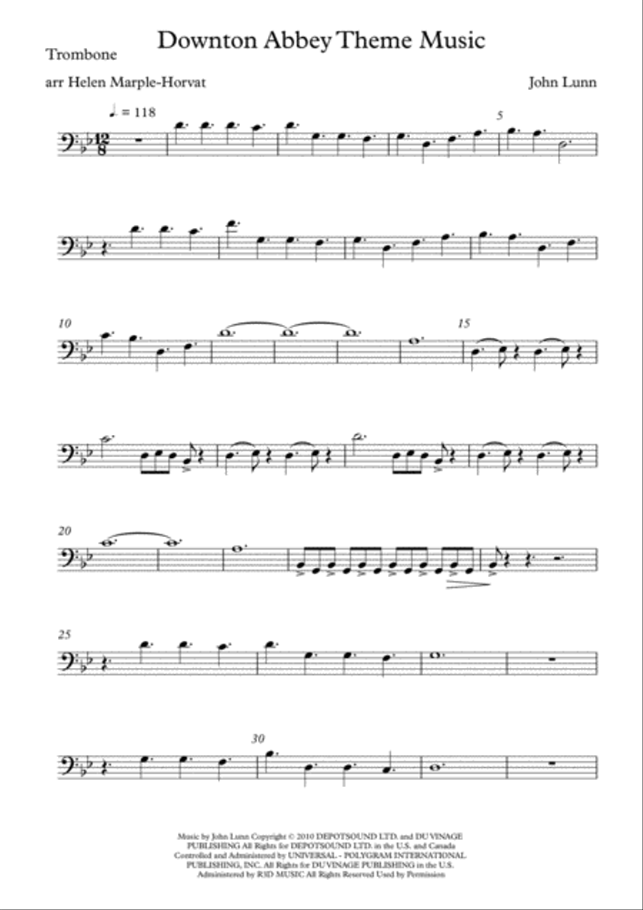 Downton Abbey (theme) Piano scores gallery preview page 3