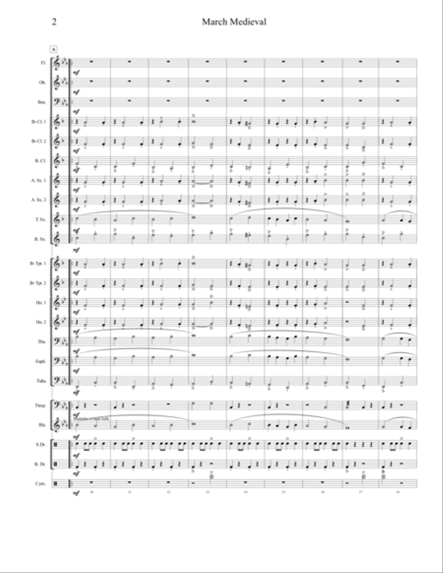 March Medieval Concert Band scores gallery preview page 2