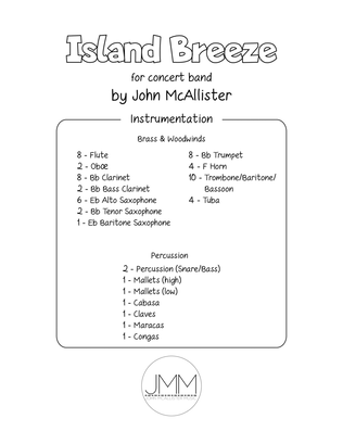 Island Breeze - for concert band