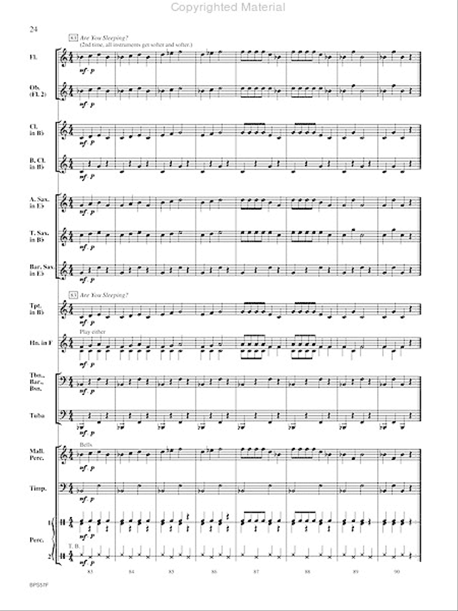 Aunt Rhodie's Diet Concert Band scores gallery preview page 25