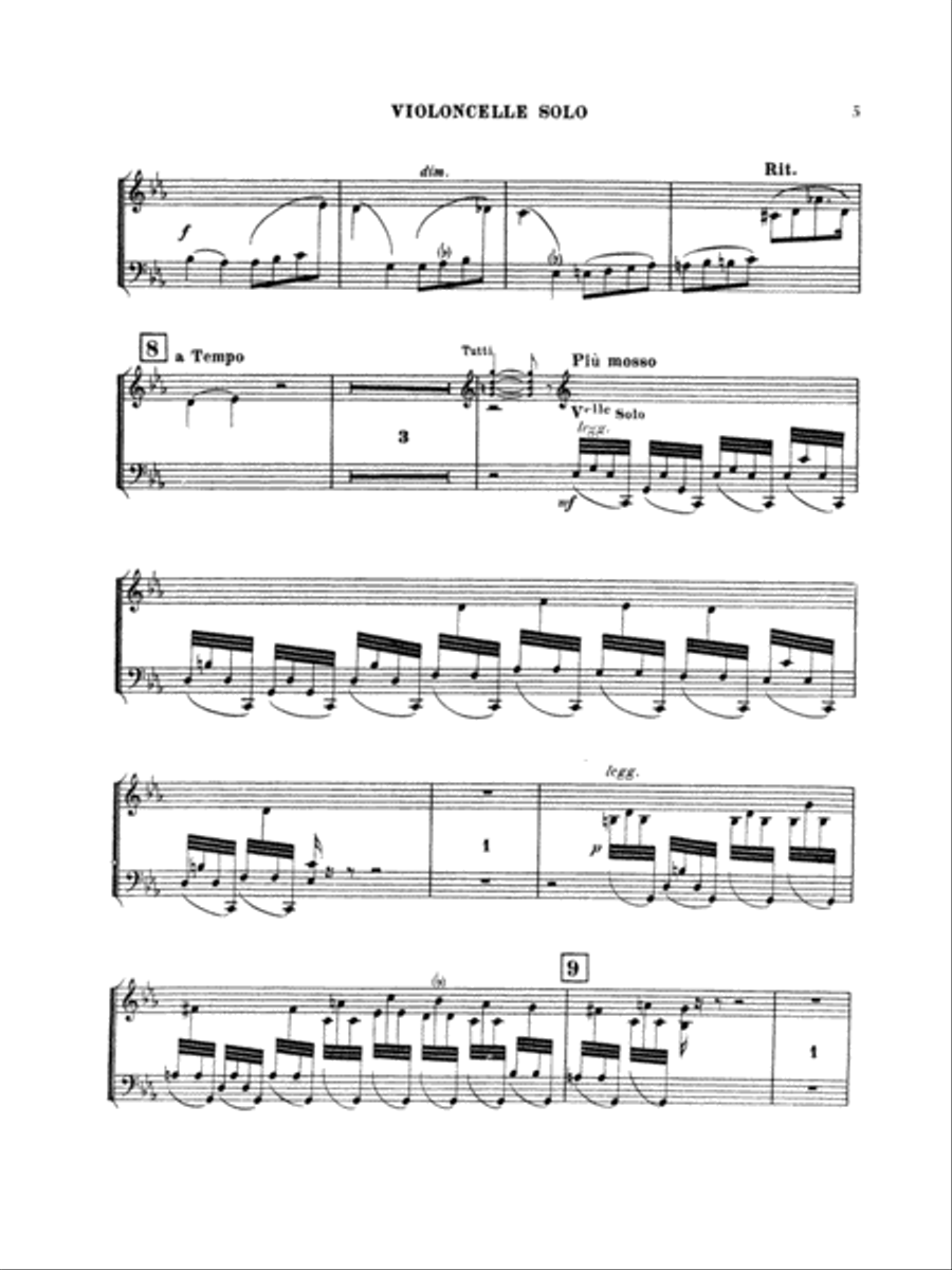 Saint-Saëns: Cello Concerto No. 2, Op. 119 in D Minor Part scores gallery preview page 5