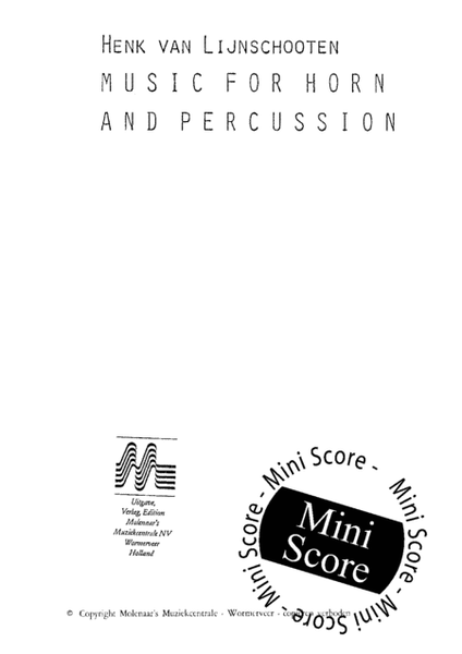Music for Horn and Percussion