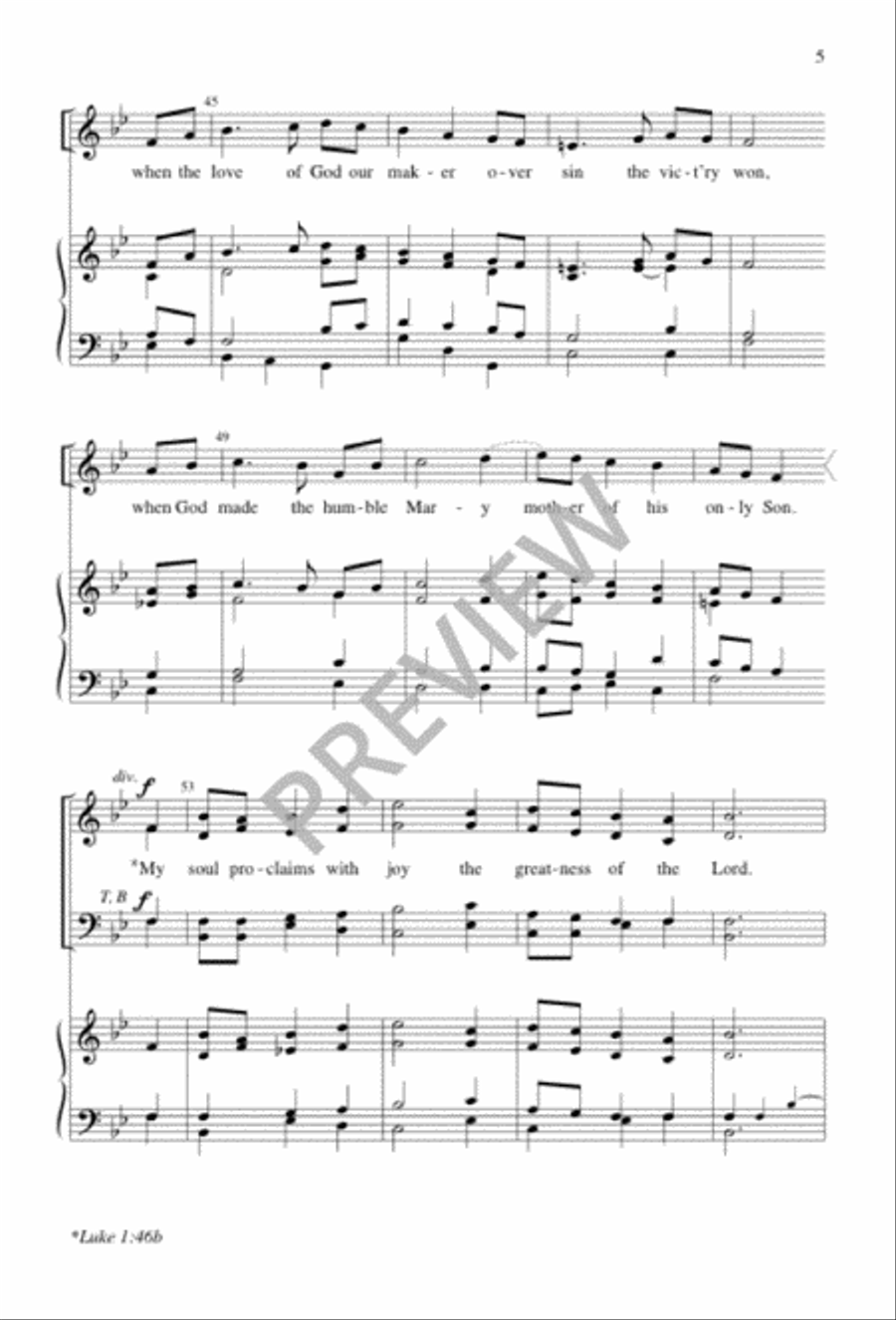 Annunciation Carol Annunciation Carol 4-Part scores gallery preview page 6