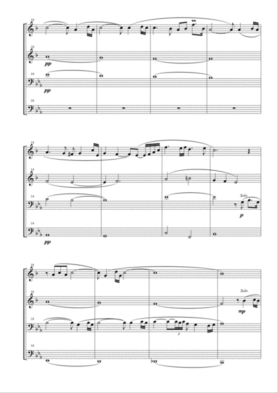 Il Postino (the Postman) Brass Ensemble scores gallery preview page 4