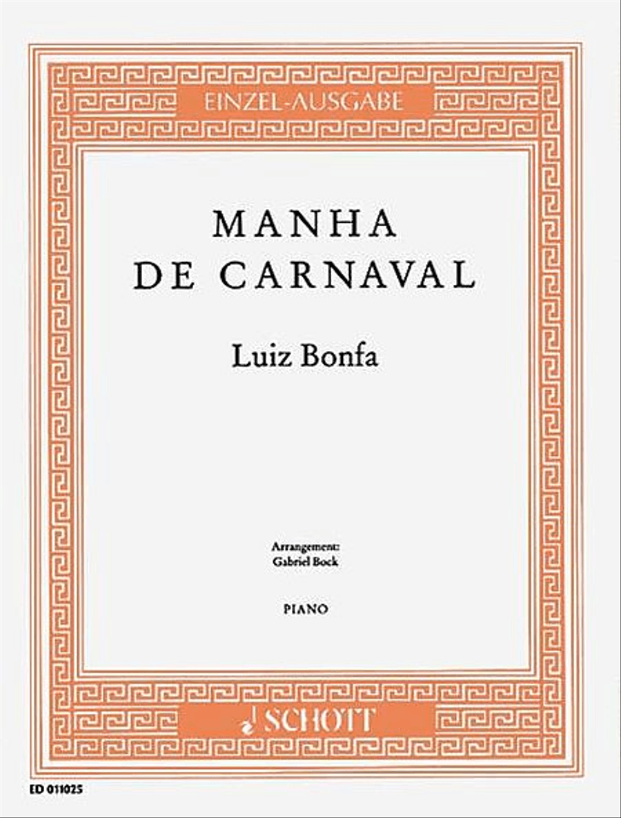 Manha de Carnaval Piano Solo scores gallery preview page 1