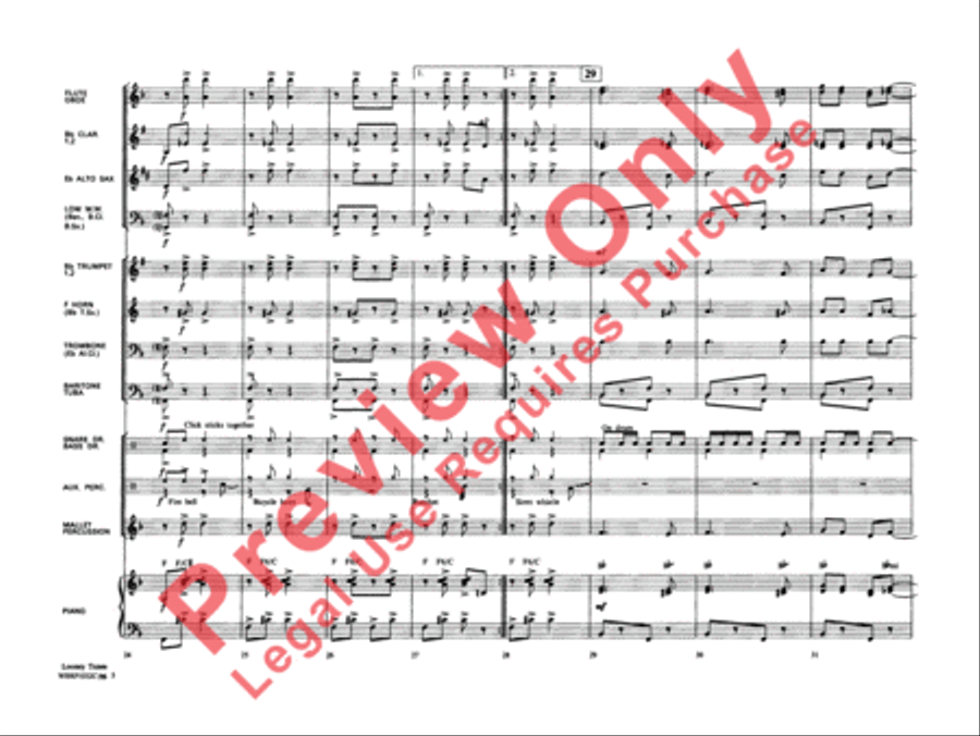 Looney Tunes Concert Band scores gallery preview page 6