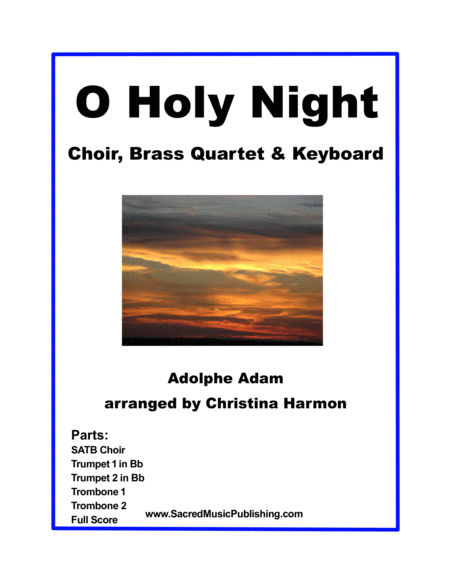 O Holy Night - Choir, Brass Quartet, and Keyboard image number null