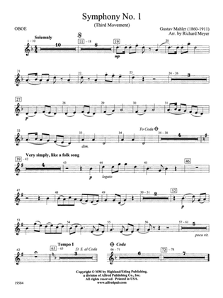Symphony No. 1, 3rd Movement: Oboe