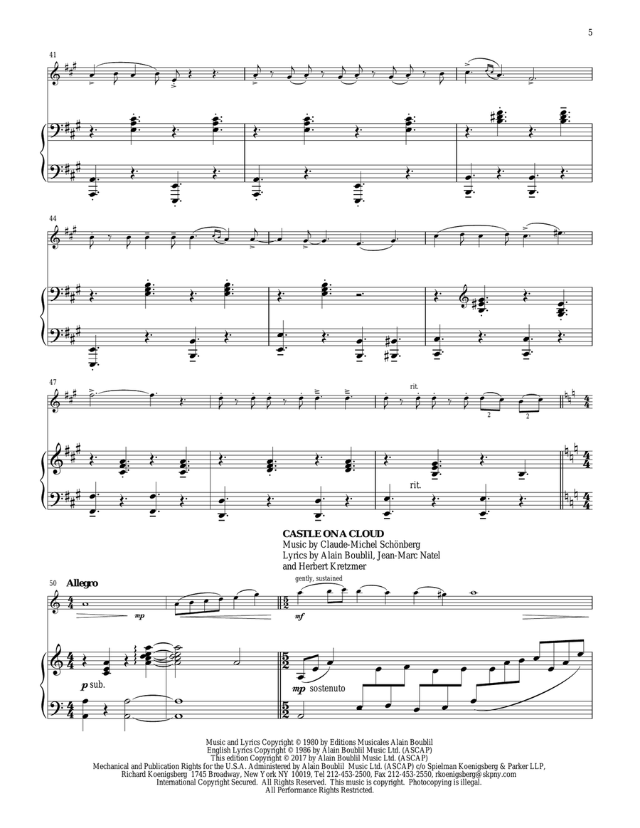 Les Misérables Medley Violin Solo scores gallery preview page 4