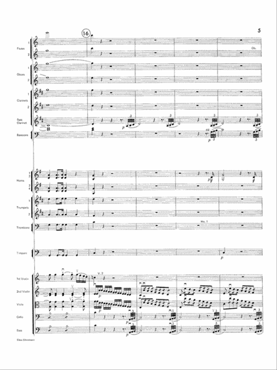 Titus Overture: Score Titus Overture: Score Full Orchestra scores gallery preview page 5