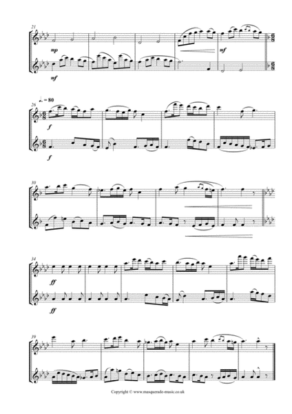 More Graded Flute Duets (intermediate to advanced) 24 duets in varying styles (swing, ragtime, conte image number null