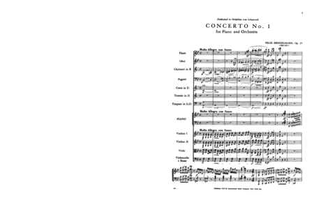 Piano Concerto No. 1 In G Minor, Opus 25