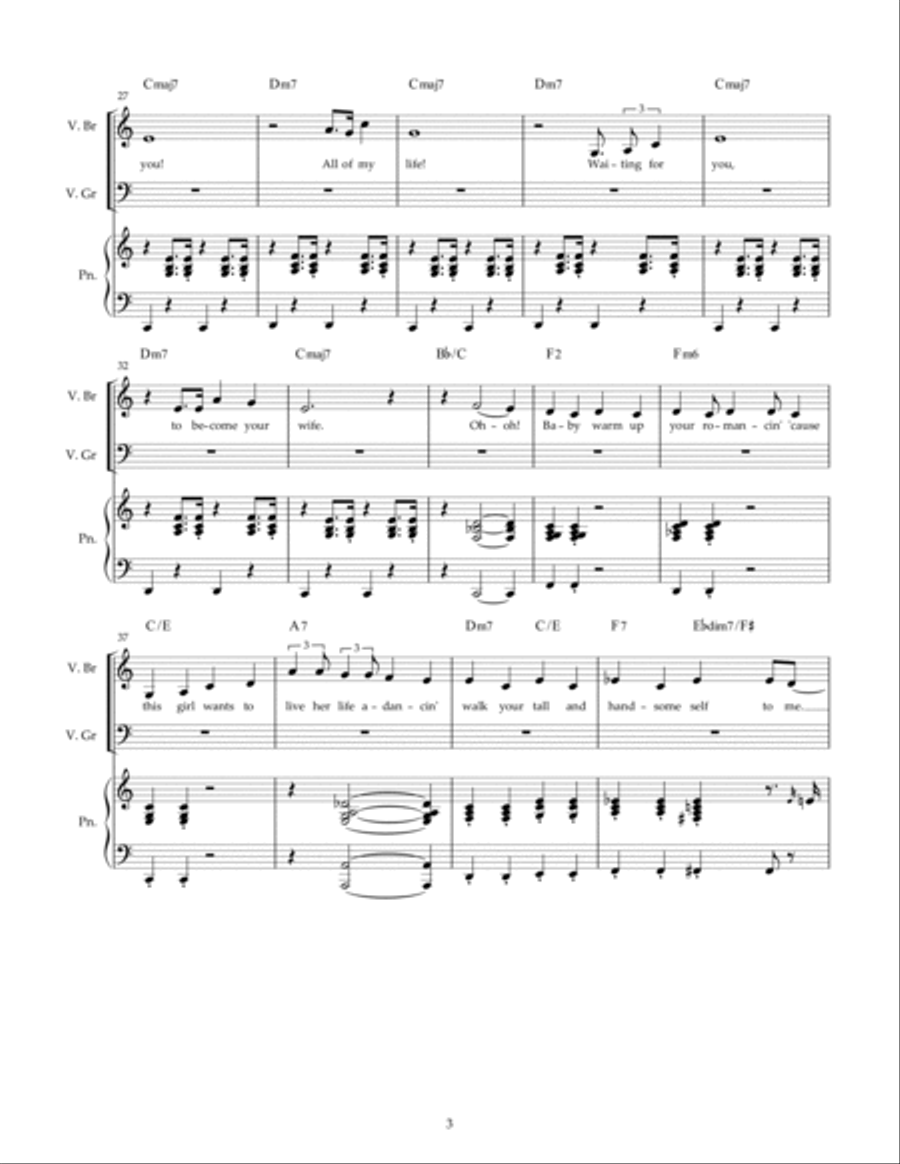I've Been Waiting for You! Voice scores gallery preview page 3