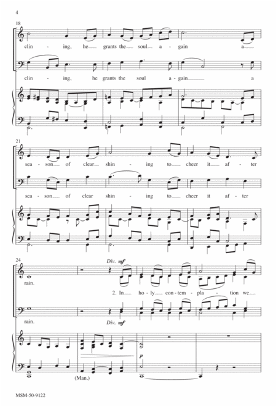 Sometimes a Light Surprises 4-Part scores gallery preview page 4