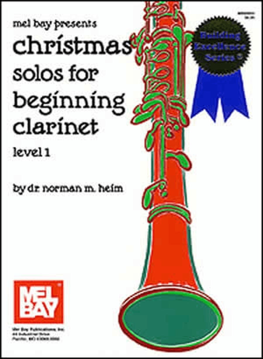 Christmas Solos for Beginning Clarinet Level 1 Clarinet scores gallery preview page 1